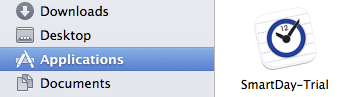 Unzip SmartDay into your Applications folder